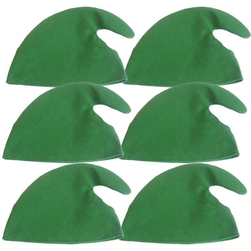 Elf Costume Christmas - E8BD Pack of 6 Christmas Party