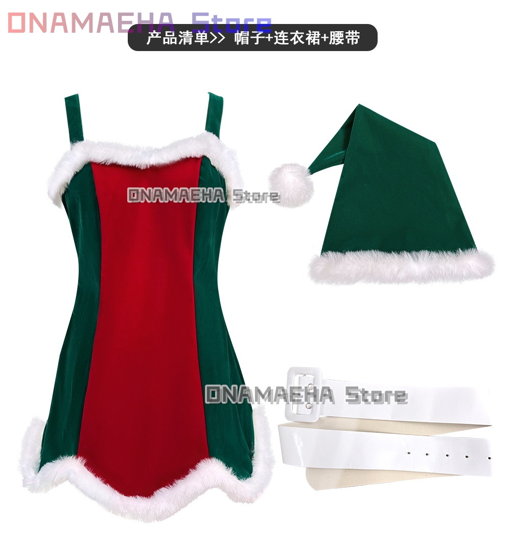 Christmas Elf Costumes Dress B - Elf Costume Christmas 评论和价格