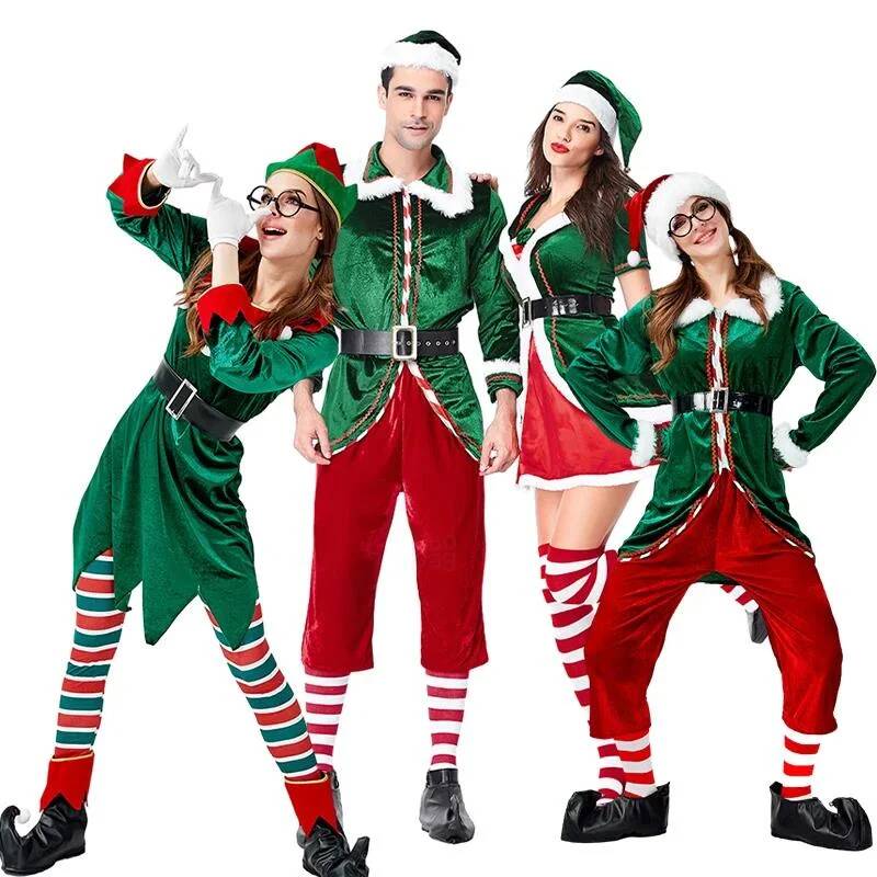 Santa Claus Cosplay Costume Ch - Elf Costume Christmas 评论和价格
