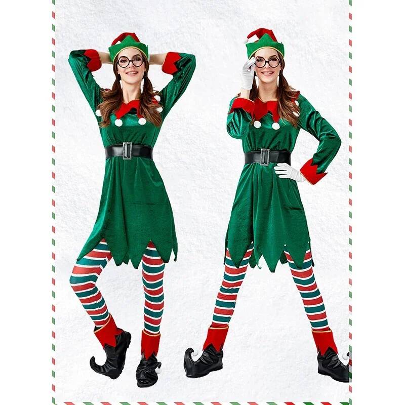 Santa Claus Cosplay Costume Ch - Elf Costume Christmas 评论和价格