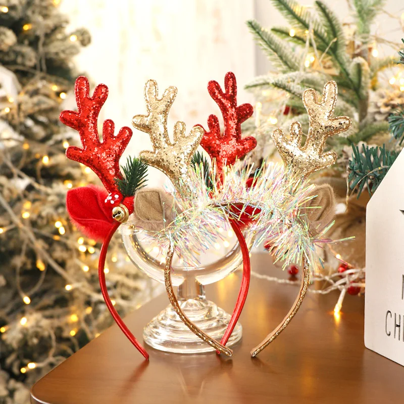 Popular Glittery Reindeer Antl - Reindeer Antlers Headband 评论和价格