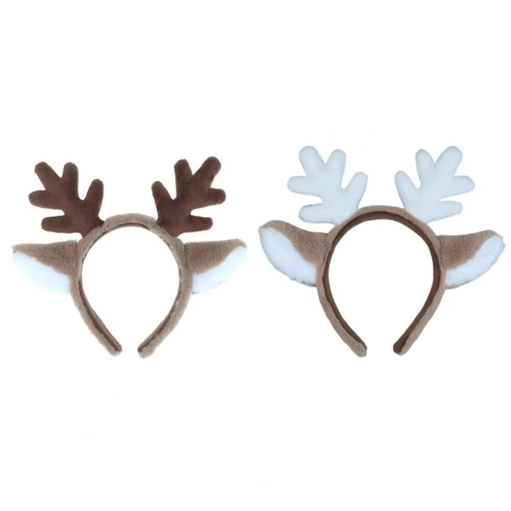 Soft Christmas Headband Fluffy - Reindeer Antlers Headband 评论和价格