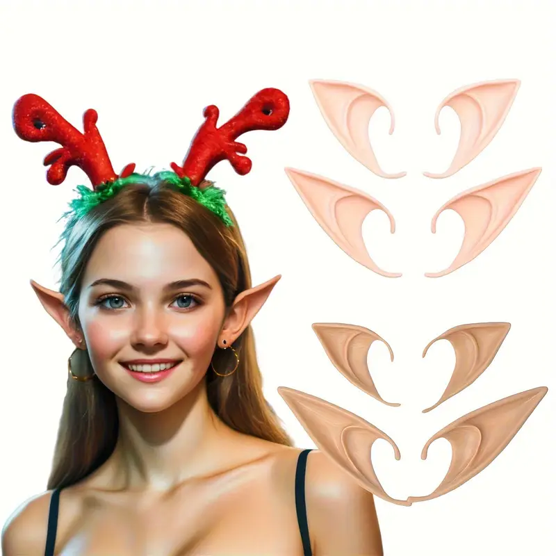 Exquisite Latex Elf Ears for M - Elf Costume Christmas 评论和价格