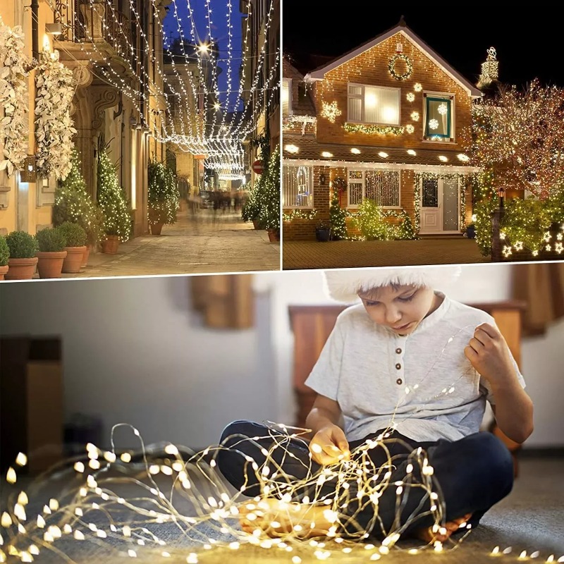 1pc Outdoor Solar String Light - Led Fairy String Lights 评论和价格