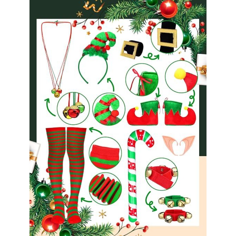 Women Christmas Elf Costume Se - Elf Costume Christmas 评论和价格