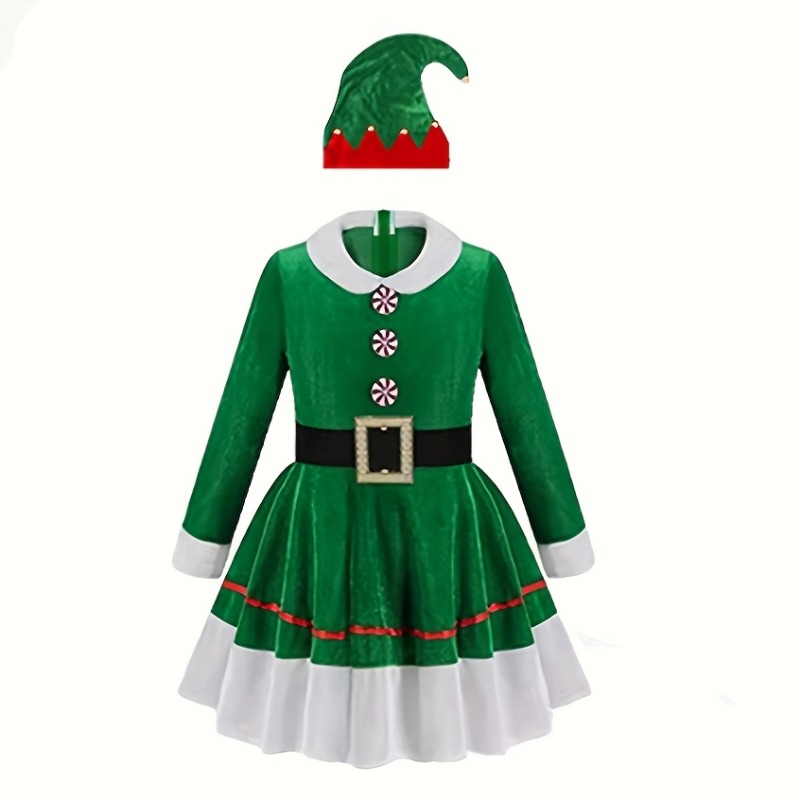 5pcs Christmas Elf Costume Set - Elf Costume Christmas 评论和价格