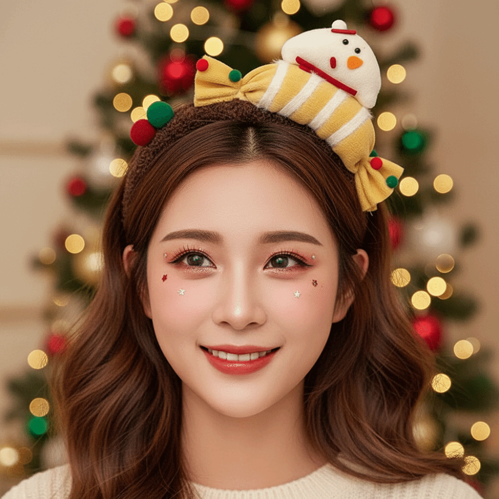 Plush Texture Christmas Headba - Reindeer Antlers Headband 评论和价格