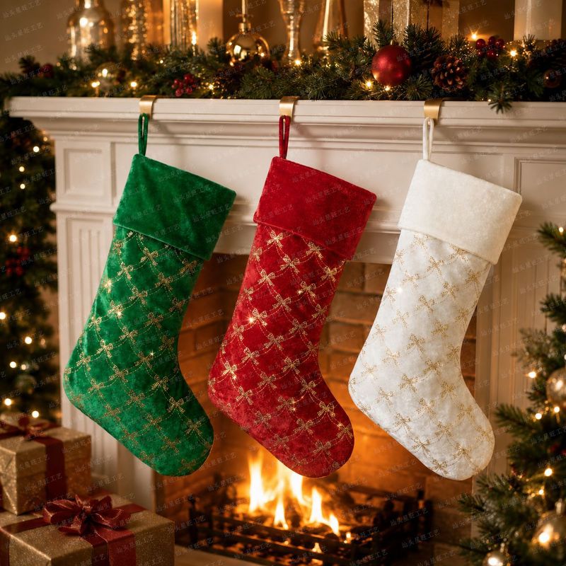 New Christmas Stocking Ornamen - Christmas Stocking Hanging 评论和价格