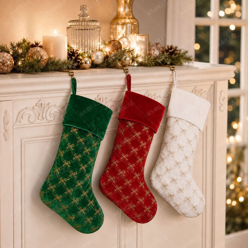 New Christmas Stocking Ornamen - Christmas Stocking Hanging 评论和价格