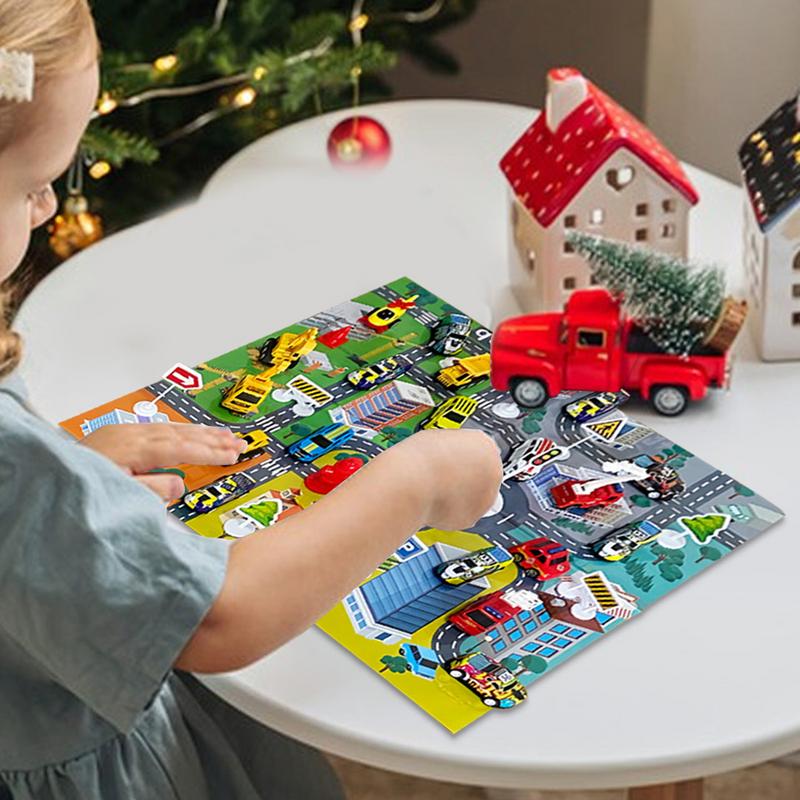 24pcs Car Toy Set Christmas Ad - Advent Calendar Gift 评论和价格