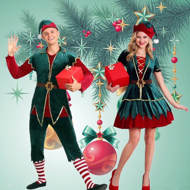 Christmas Elf Costume Green Wo - Elf Costume Christmas 评论和价格